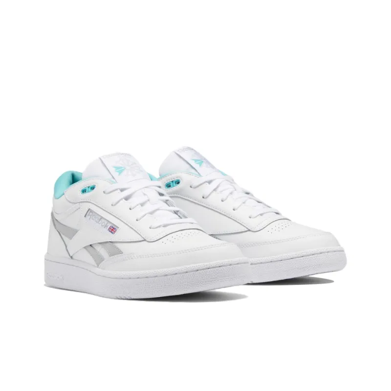 Reebok Club C Mid 2 Revenge Casual Skateboarding Shoes Unisex White Gray-2