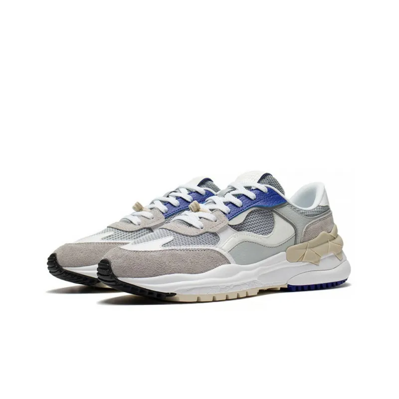 LiNing Origin CF Tracing Cushioning Anti-Slip And Wear-Resistant Low-Top Sports Casual Shoes Men's Gray-2
