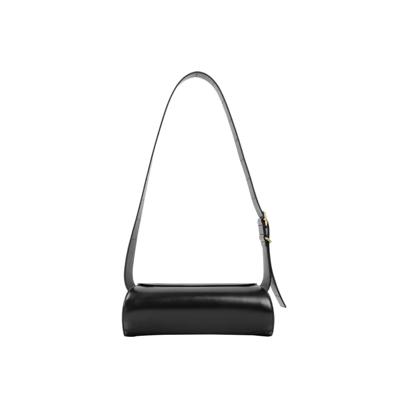 JIL SANDER Cannolo Logo Embossed Small Shoulder Bag-2