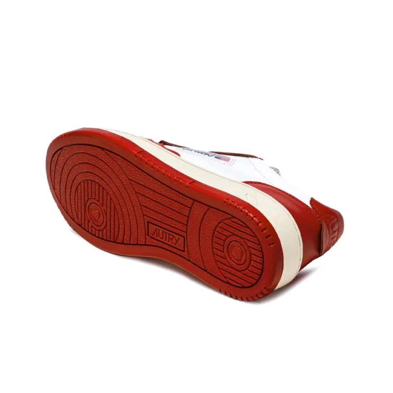 AUTRY Medalist Leather Low Red White-2