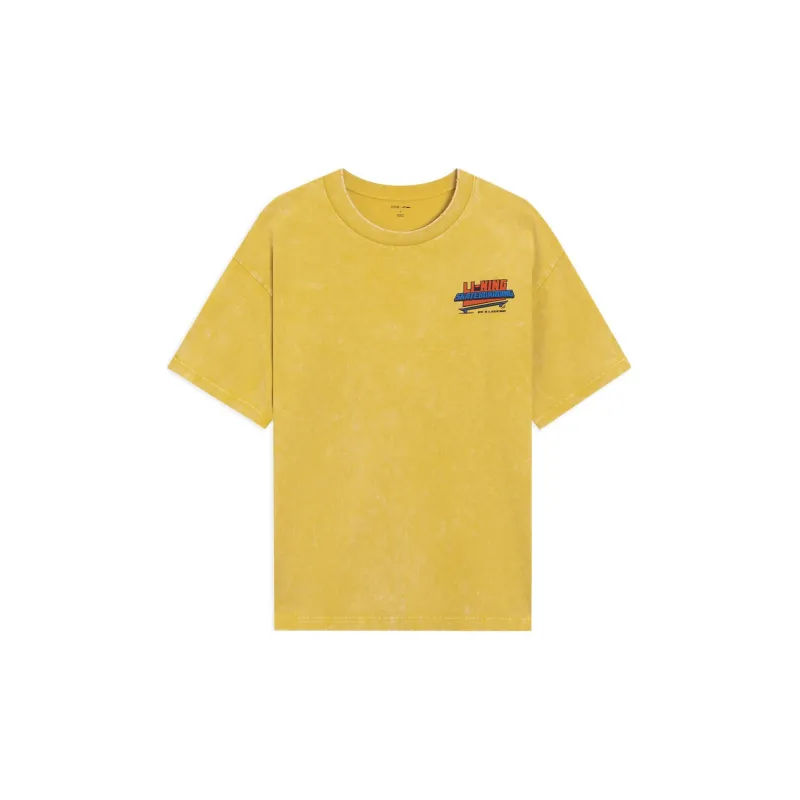 LiNing Disney T-Shirt Unisex Citrus Orange Yellow-1