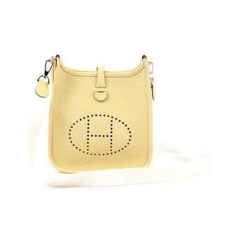 HERMES Evelyne Amazon Cow Leather Crossbody Bag, Shoulder Bag Mini Women's