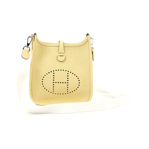 HERMES Evelyne Amazon Cow Leather Crossbody Bag, Shoulder Bag Mini Women's