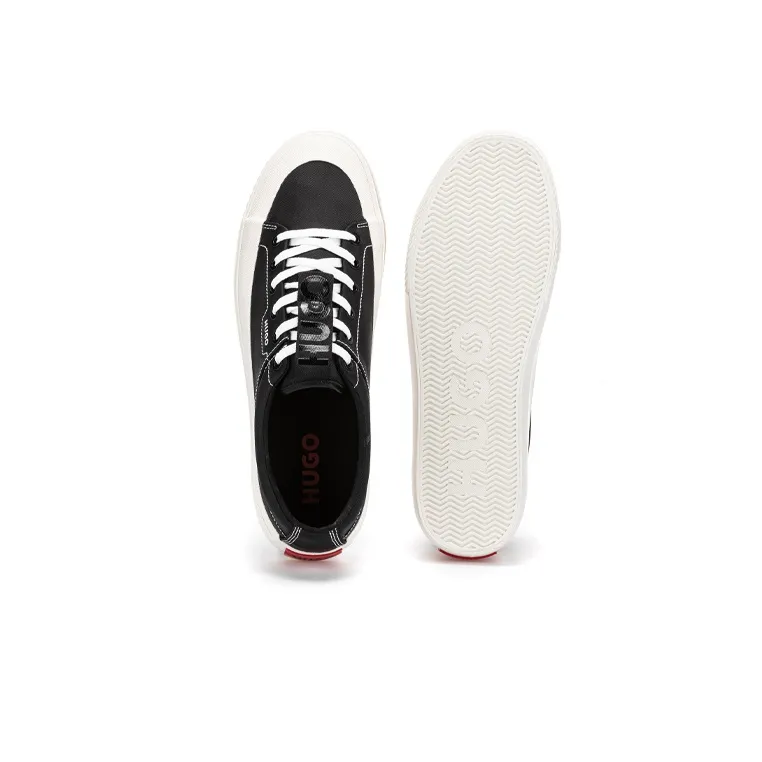 HUGO BOSS Low Top Stylish Skateboarding Shoes Men's Black-4
