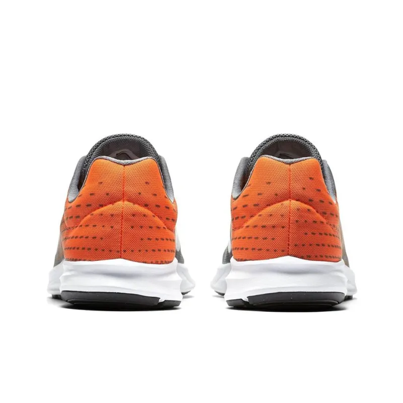 Nike Downshifter 8 Cushioning Anti Slip Wear Resistant Breathability Low Top Running Shoes Men's Gray Orange-3