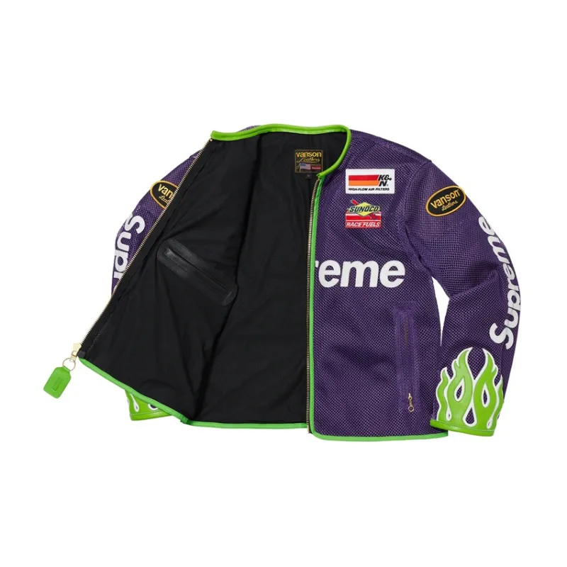 Supreme Vanson Leathers Cordura Mesh Jacket-5