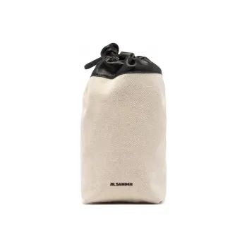 JIL SANDER Cotton Clutch Women's Ivory