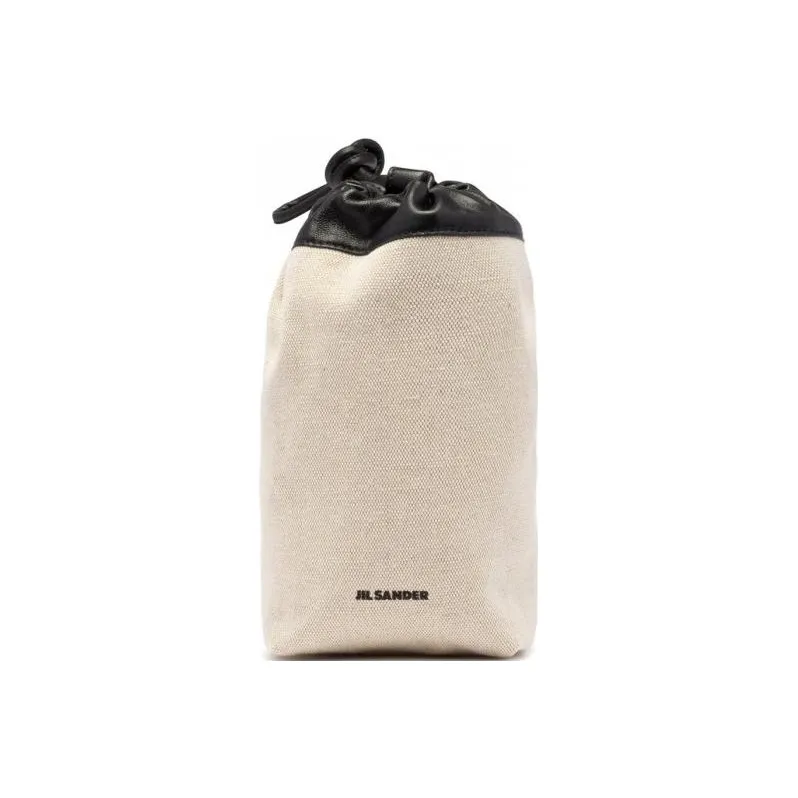 JIL SANDER Cotton Clutch Women's Ivory-0