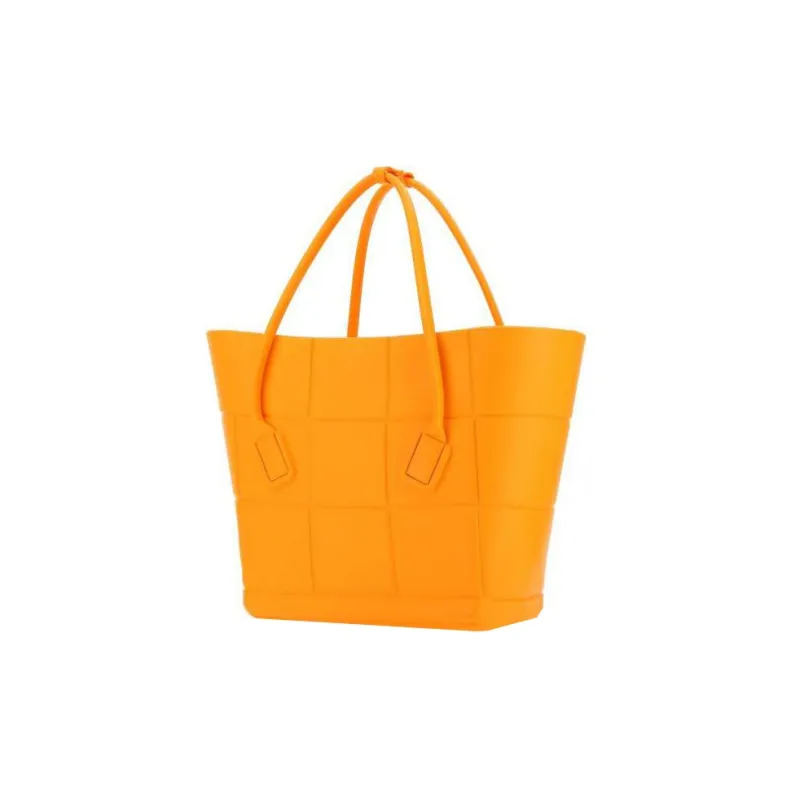 Bottega Veneta ARCO Leather Tote Bag, Shopping Bag, Handbag Women's Orange-1