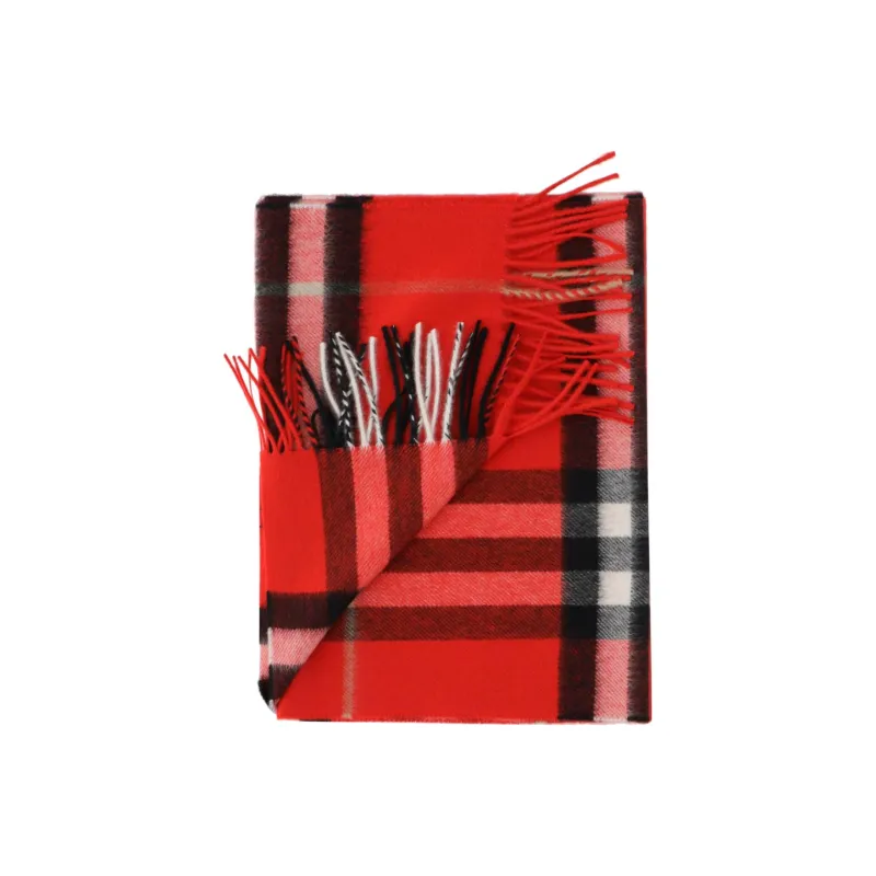 Burberry The Classic Checked Fringed Scarf-1