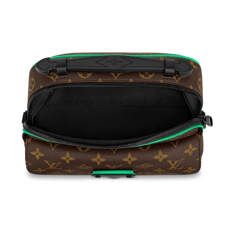 LOUIS VUITTON S Lock Messenger Monogram Macassar Minty Green-3