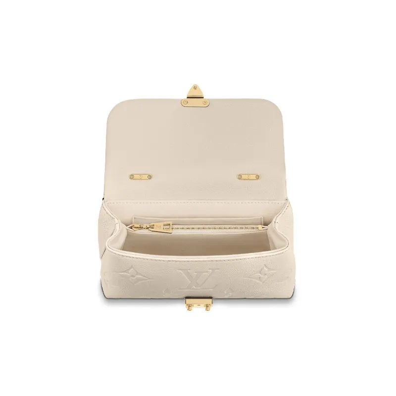 LOUIS VUITTON Madeleine Grain Cow Leather Crossbody Bag Mini Women's Beige-2