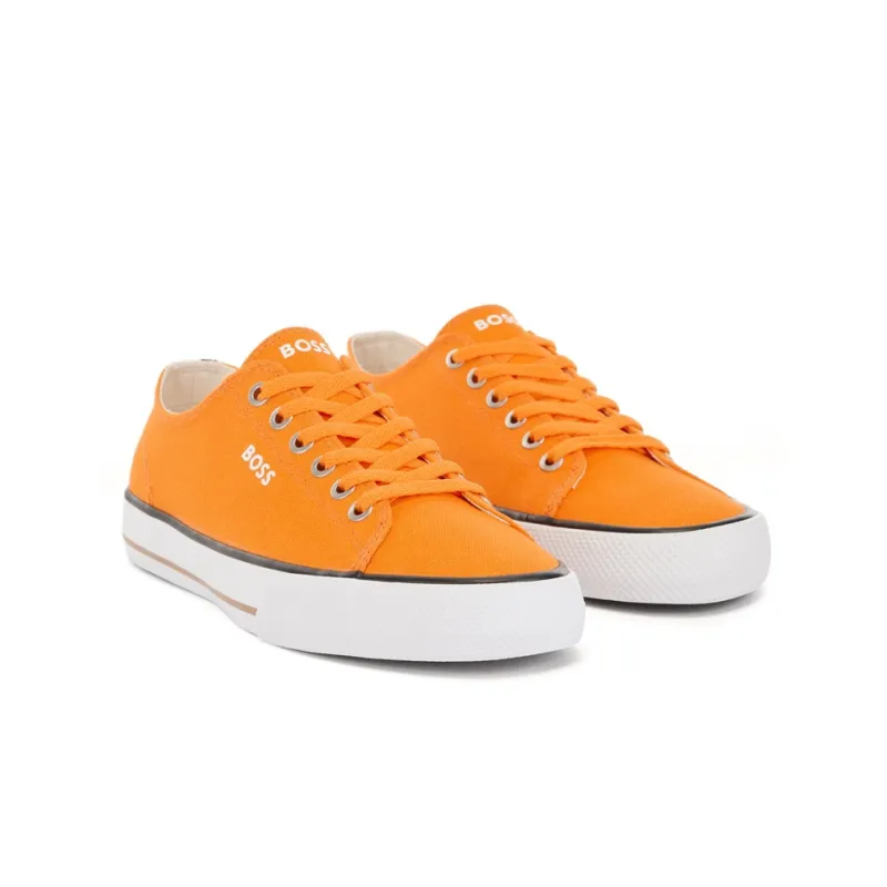 HUGO BOSS Canvas Shoes Women's Low-Top Orange-2
