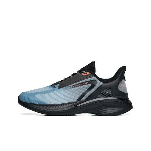 Anta CITY Fifth Generation Cushioning Anti-Slip Wear-Resistant Breathability Low-Top Running Shoes Men's Blue Black