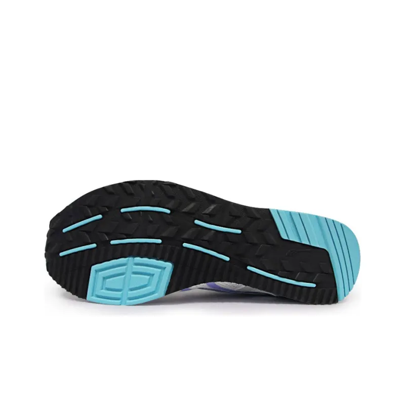 DO WIN Cushioning Slip Resistant Abrasion Resistant Breathable Low Top Running Shoes Unisex White Blue-4