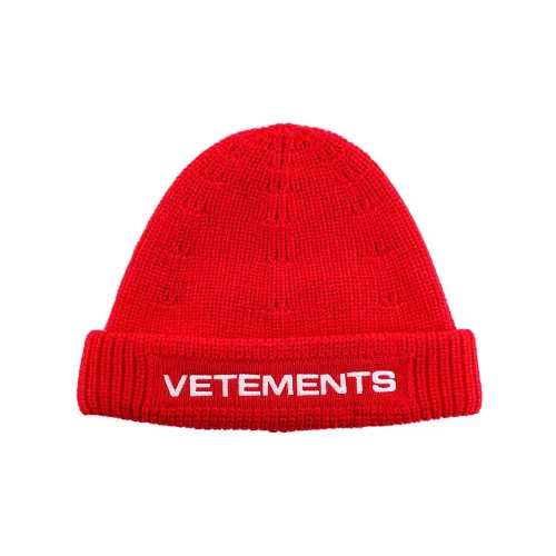 Vetements Beanies Unisex Red