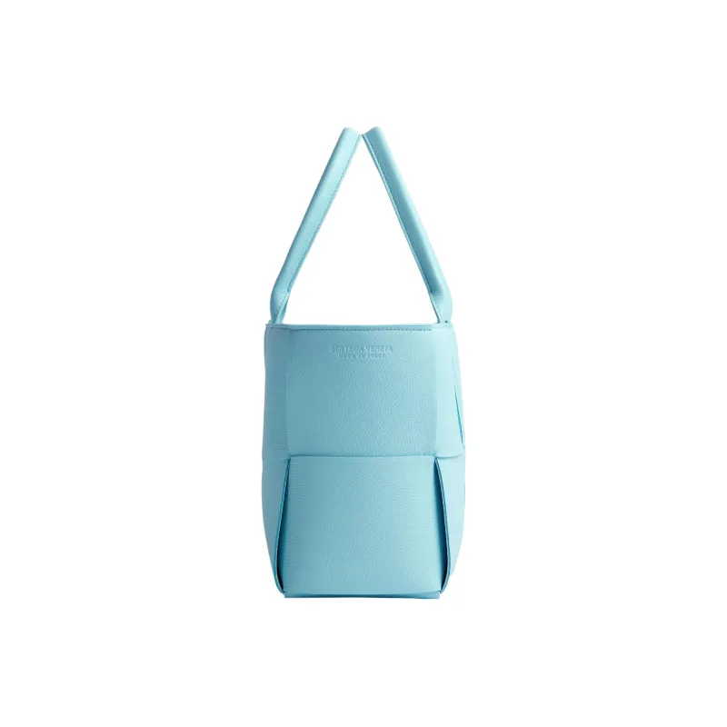 Bottega Veneta Calfskin Tote Bag, Shopping Bag, Handbag Trumpets Women's Light Blue-1