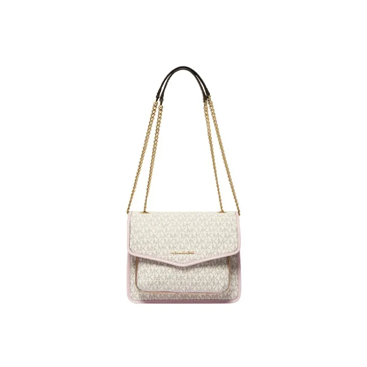 MICHAEL KORS Shoulder Bag Medium Size Women's Vanilla White Pink Multicolor-0