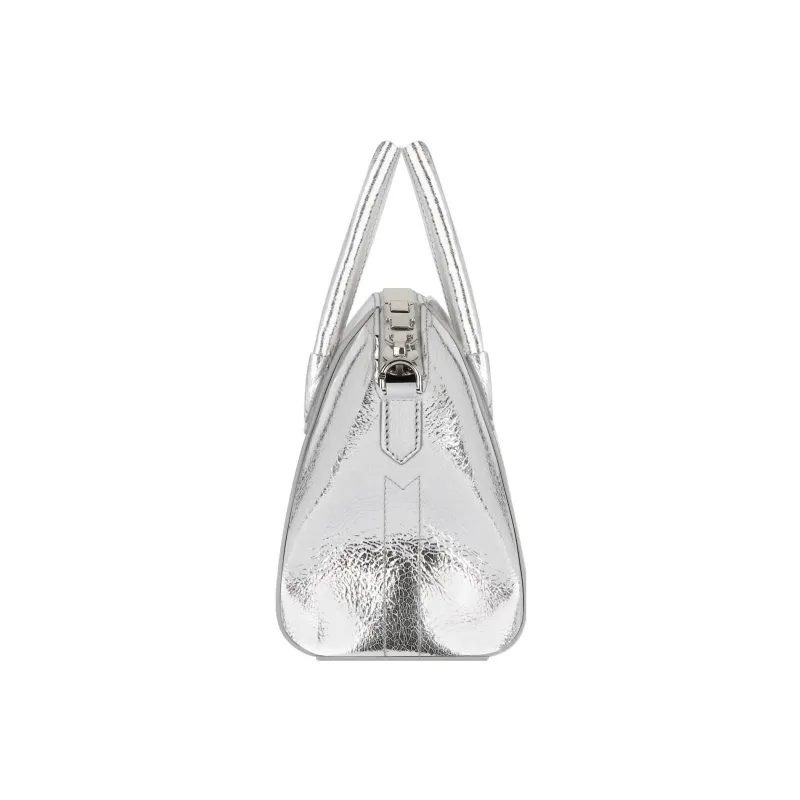 Givenchy Lambskin Crossbody Bag Mini Women's Silver-1