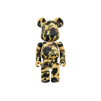 BE@RBRICK X Bape 1st Camo Chogokin Of 2 Green/Yellow