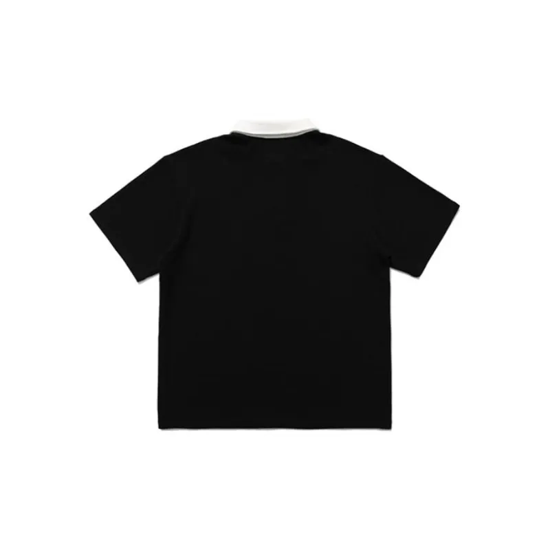 GROOL SS22 Polo Collar Fitted Straight Short-Sleeved Polo Shirt Unisex-1