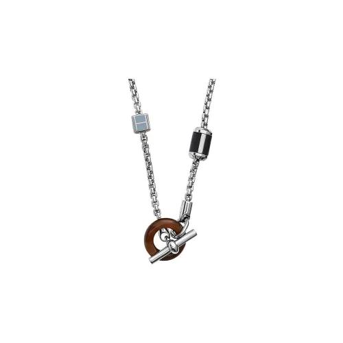 HERMES Meli-Melo Necklaces Men Silver