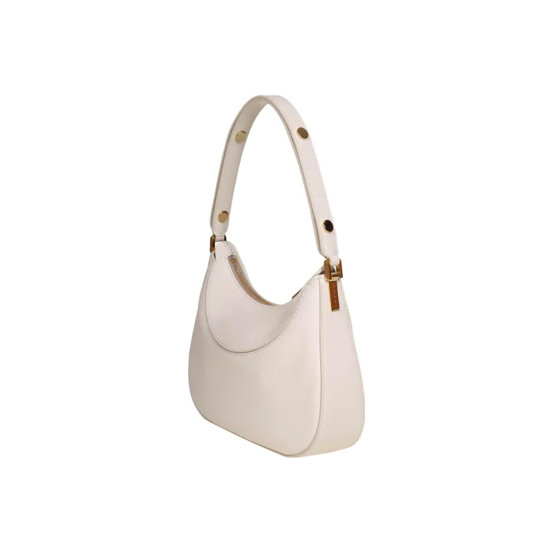MARNI Milano Smooth Calf Leather Hobo Bag Shoulder Bag Women's White-2