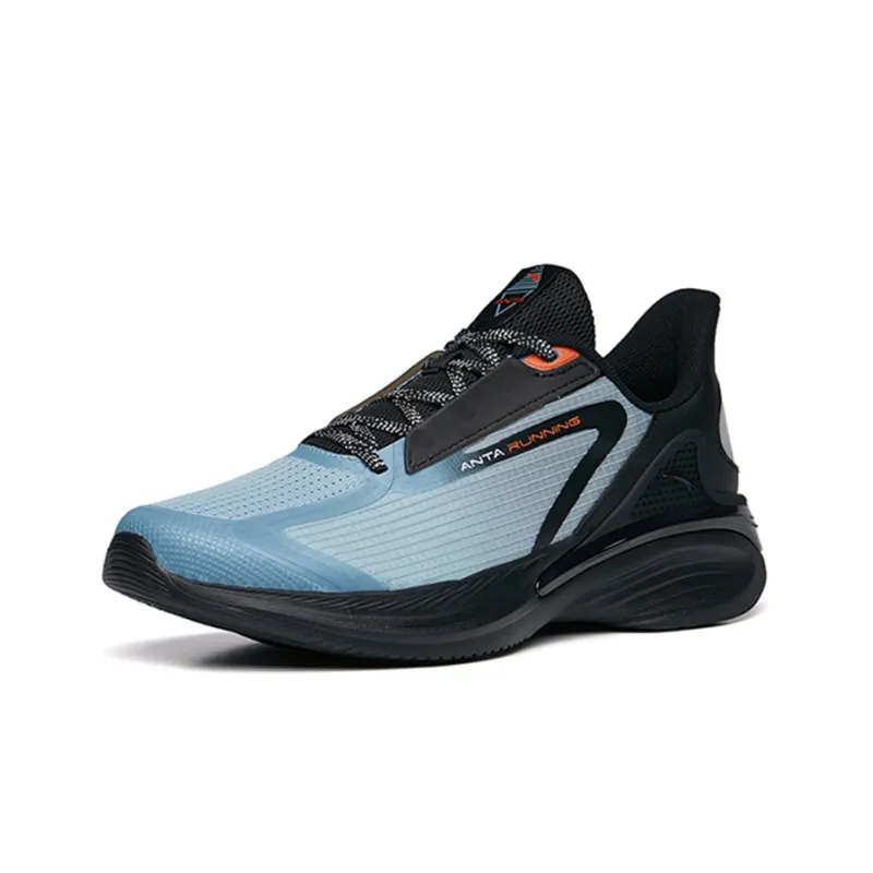 Anta CITY Fifth Generation Cushioning Anti-Slip Wear-Resistant Breathability Low-Top Running Shoes Men's Blue Black-2