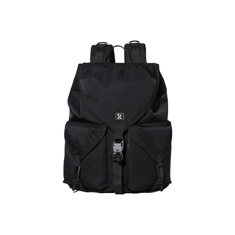 RUIGOR Fabric Laptop Backpack Unisex Black-1