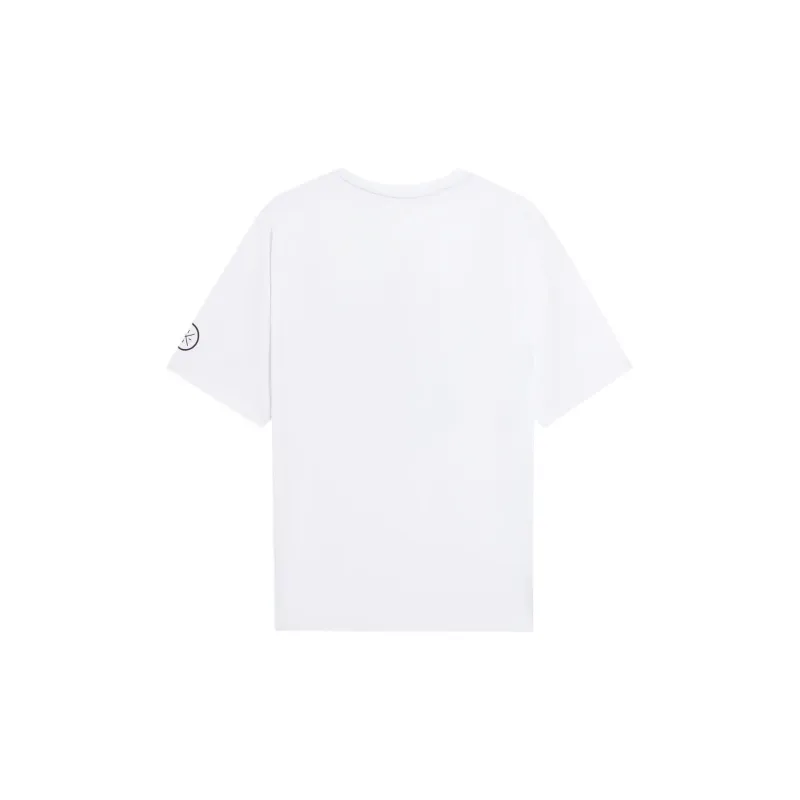 LiNing Drop Shoulder Sleeve T Shirt Unisex White-1