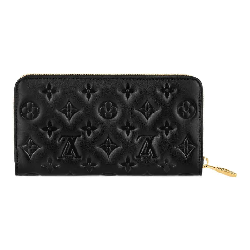 LOUIS VUITTON Zip Wallet Black-3