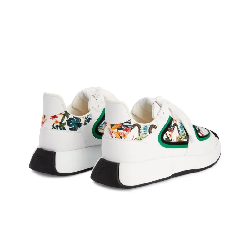 Giuseppe Zanotti/GZ Fero Anti-Slip Wear-Resistant Low-Top Casual Shoes Men's White-3