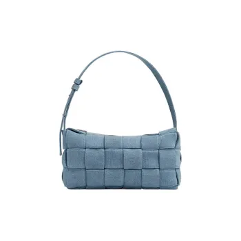 Bottega Veneta Brick Cassette Shoulder Bag Indigo Washed