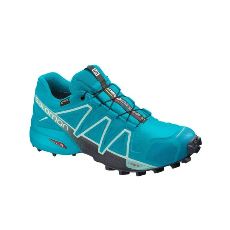 SALOMON Speedcross 4 4 Gt Cushioning Anti-Slip And Wear-Resistant Low-Top Outdoor Shoes Women's Blue-2