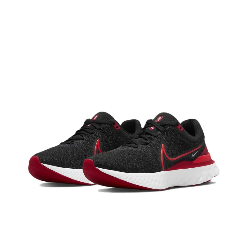 Nike React Infinity Run Flyknit 3 Blasck University Red Women's-2