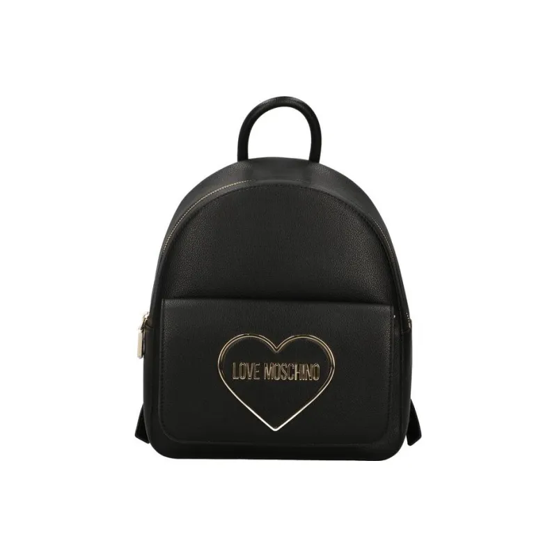LOVE MOSCHINO Polyurethane Backpack Women's Black-0