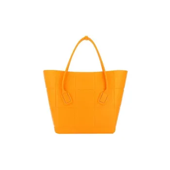 Bottega Veneta ARCO Leather Tote Bag, Shopping Bag, Handbag Women's Orange