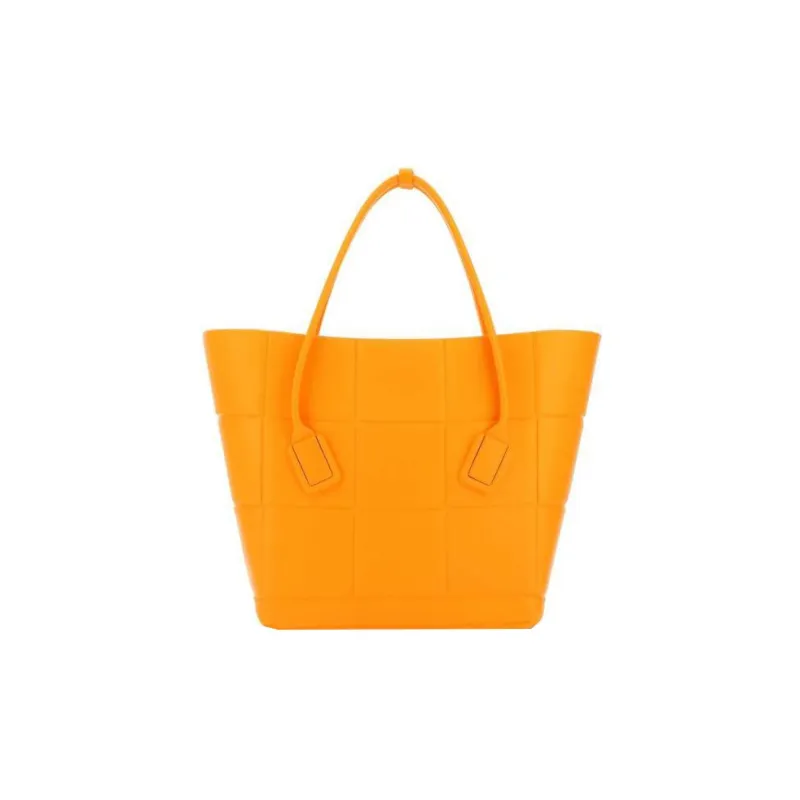 Bottega Veneta ARCO Leather Tote Bag, Shopping Bag, Handbag Women's Orange-0