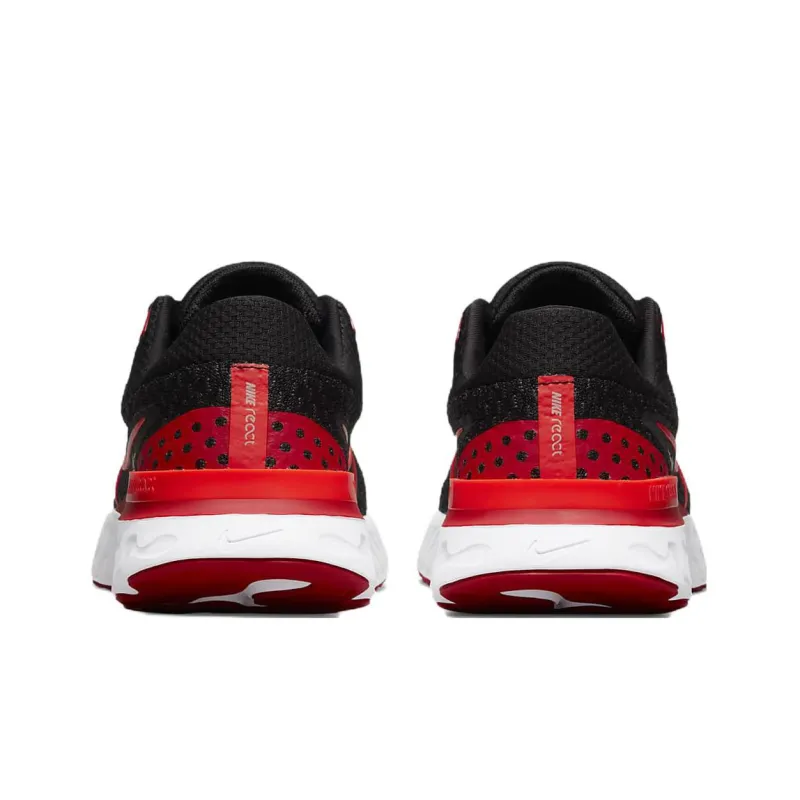 Nike React Infinity Run Flyknit 3 Blasck University Red Women's-4
