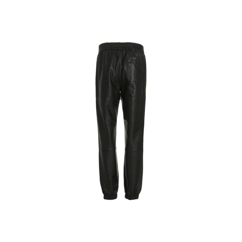AMIRI Leather Pants Men Black-1