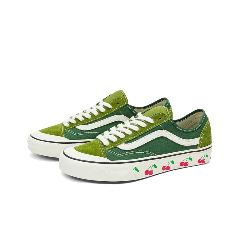 Vans Style 36 Decon Sf Casual Low Tops Skateboarding Shoes Unisex Green-1