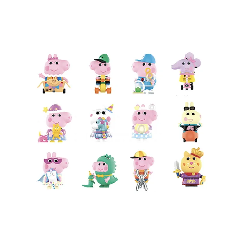 POP MART Piglet Peppa Pig Playtime Collection Blind Box Products Single Mystery Box/2 Mystery Boxes-2