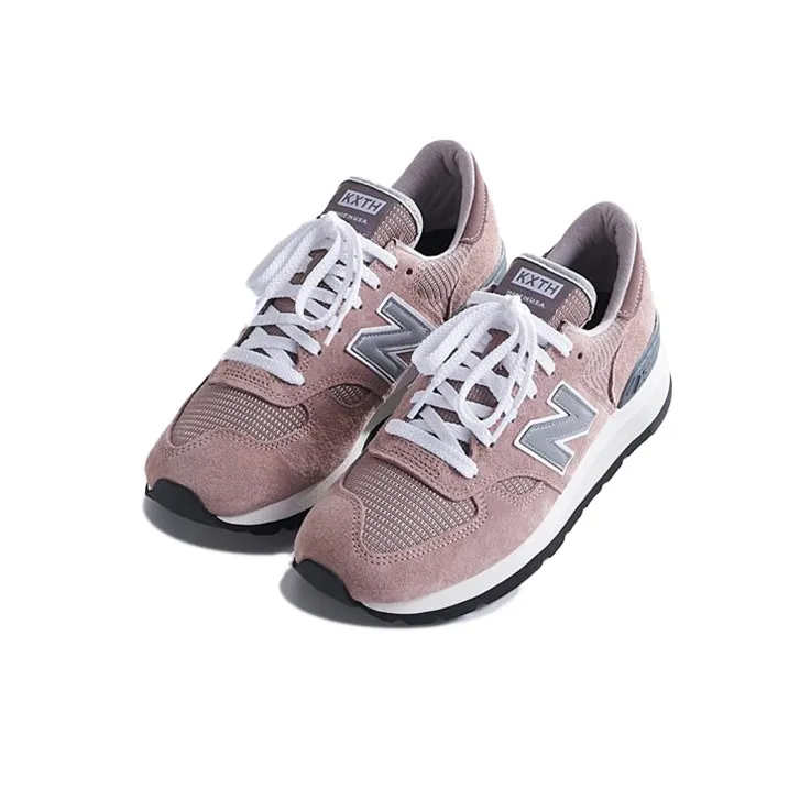 New Balance 990v1 Kith Dusty Rose Without Socks-2