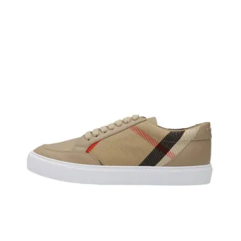 Burberry Horse Low Top Stylish Skateboarding Shoes Women's Light Brown