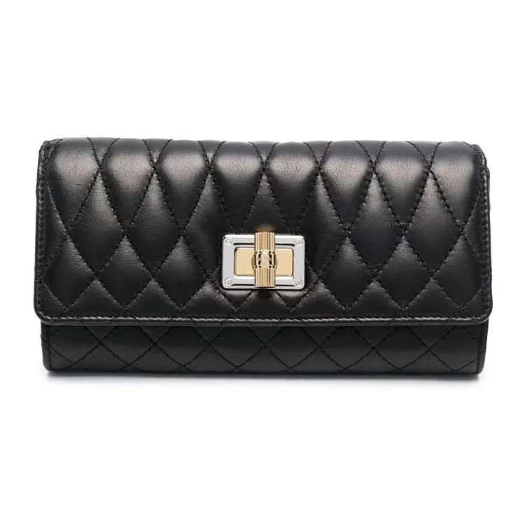 Lanvin Calfskin Wallet Women's Black-0