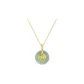 Green Stone Peaceful Buckle Necklace