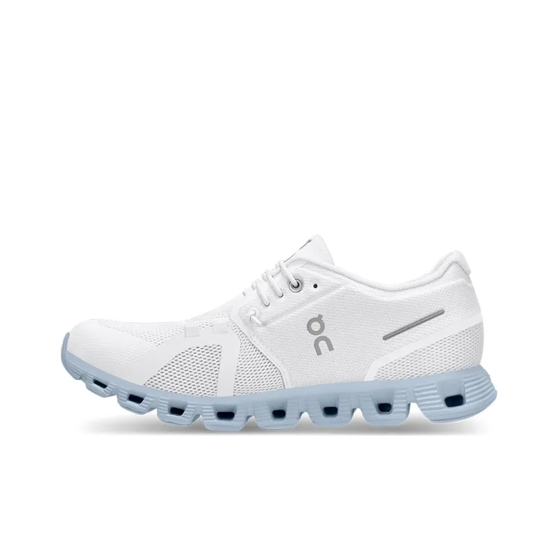 On Running Cloud 5 White Chambray Women's-0