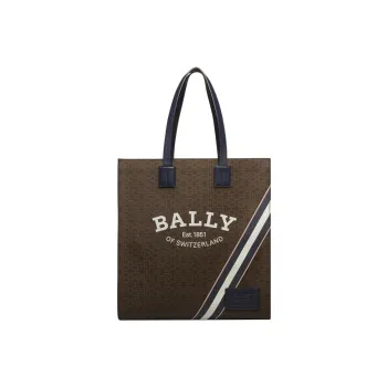 BALLY Crystalia Polyurethane Tote Bag Shopping Bag Handbag Shoulder Bag Women's Brown
