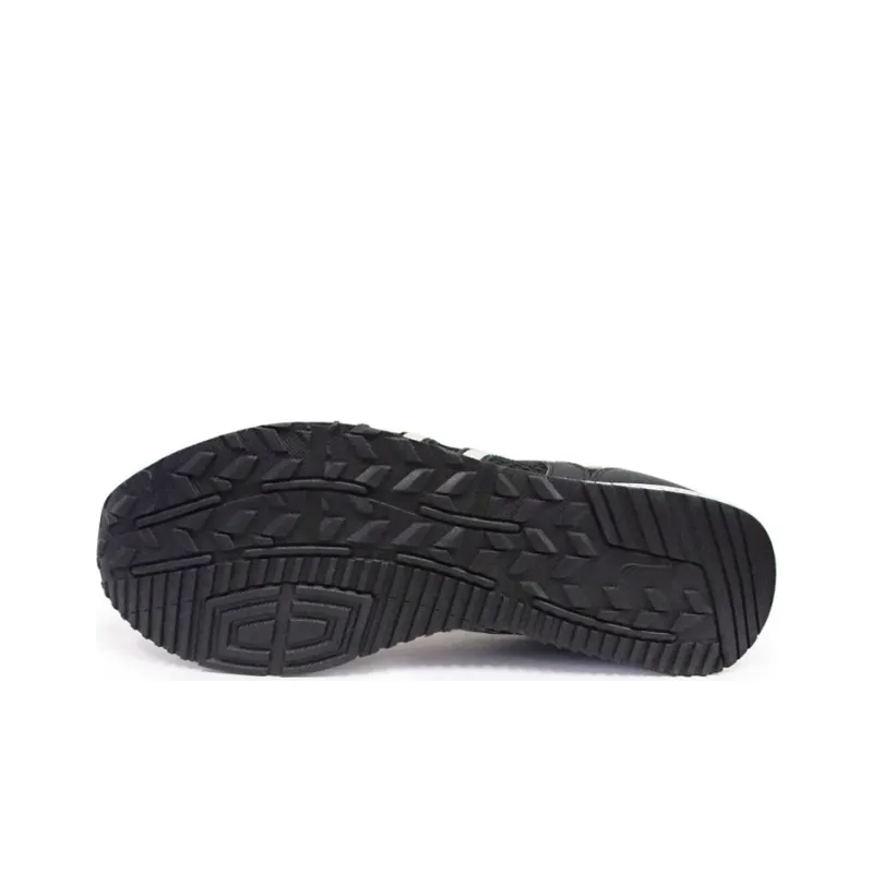 DO WIN Cushioning Anti Slip Wear Resistant Breathability Low Top Casual Running Shoes Unisex Black Gold-4