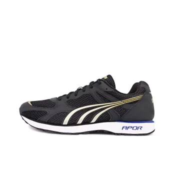 DO WIN Cushioning Anti Slip Wear Resistant Breathability Low Top Casual Running Shoes Unisex Black Gold